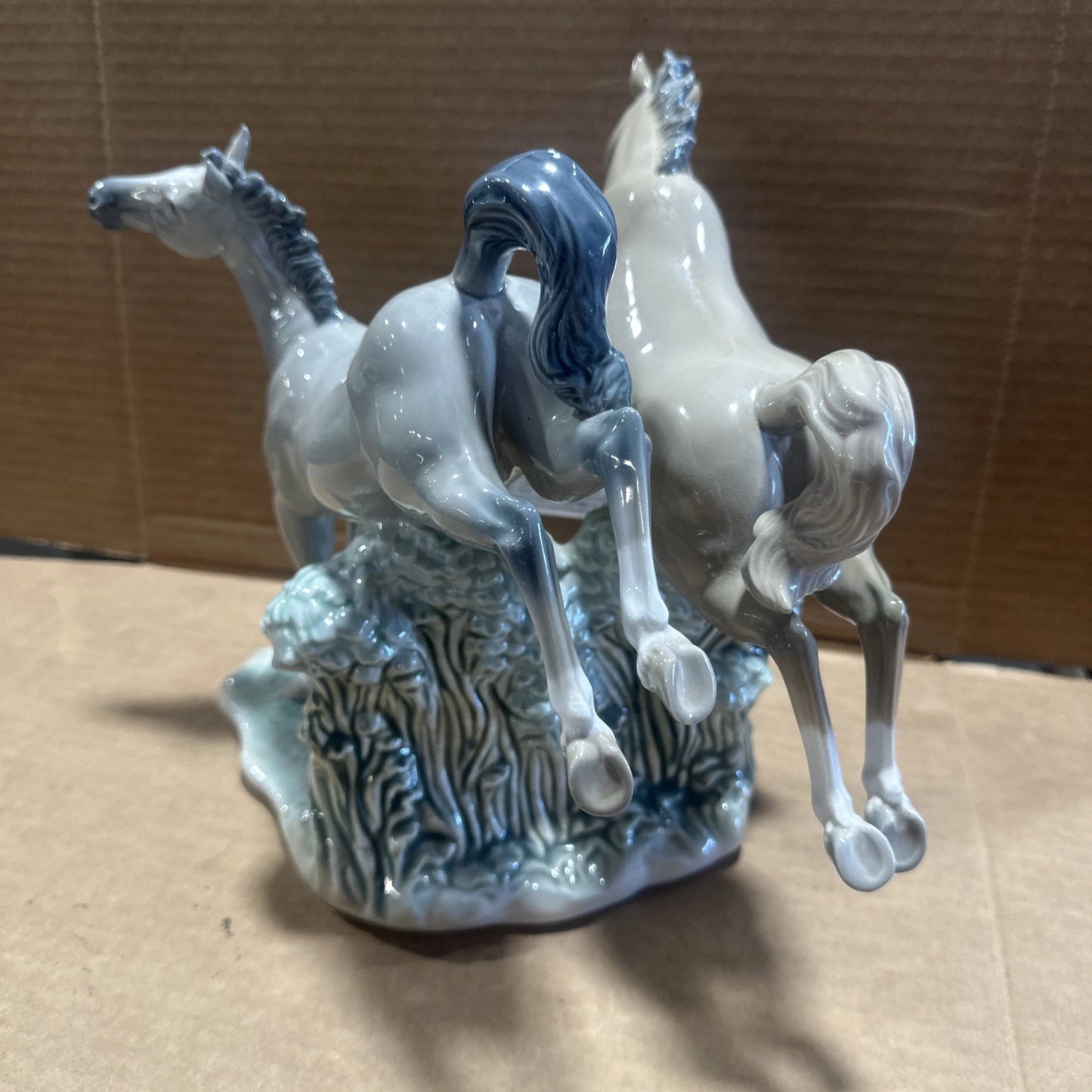 1970 NAO 11" Tall Porcelain Stallion Mare Vintage Spain Made