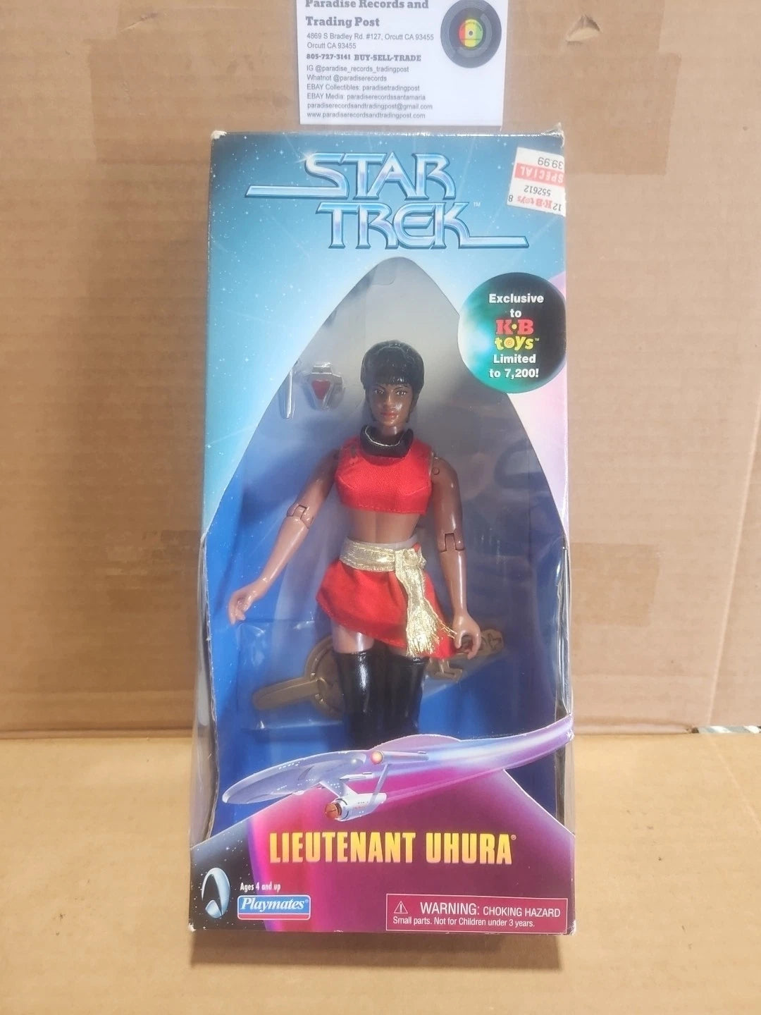Star Trek Lieutenant Uhura 9” Playmates Action Figure 1998 KB Toys Exclusive Vtg