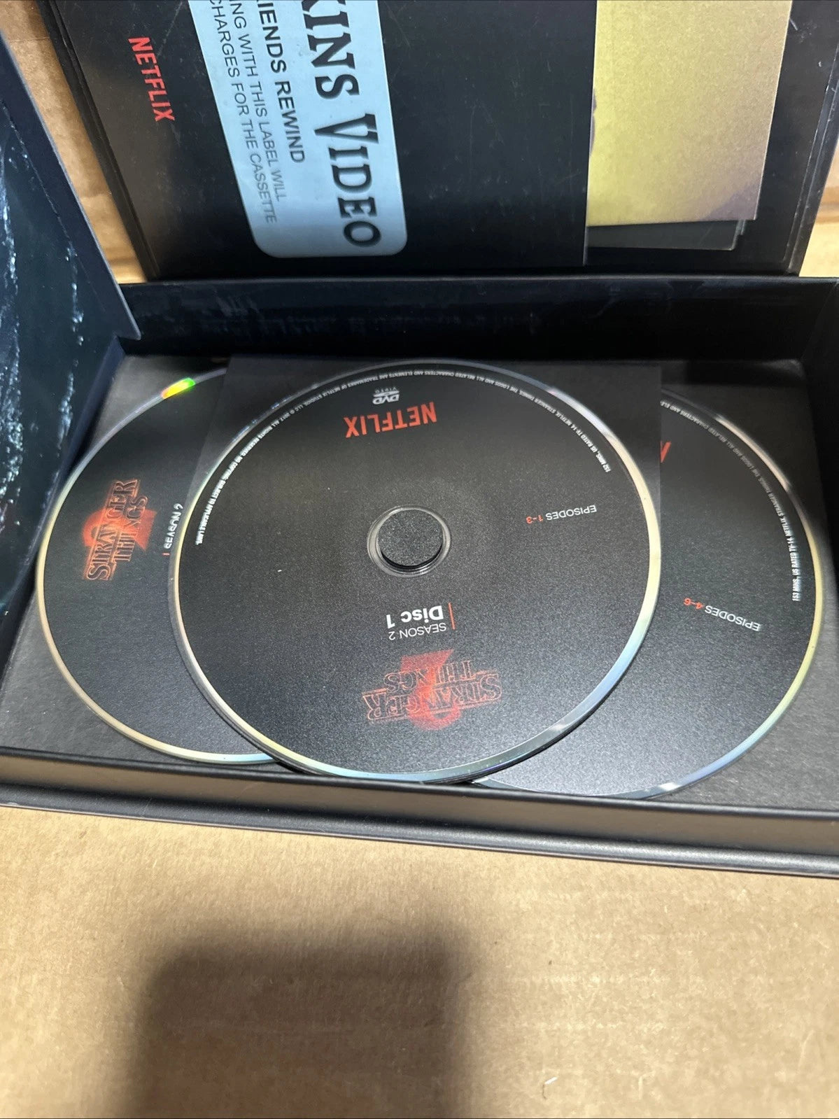 Stranger Things Season 2 Blu-ray + DVD Set Target VHS Box Exclusive Netflix Rare