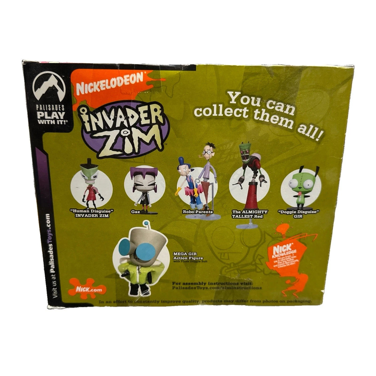 2005 Palisades Invader Zim Hot Topic Exclusive Germ Fighting Invader Zim SEALED
