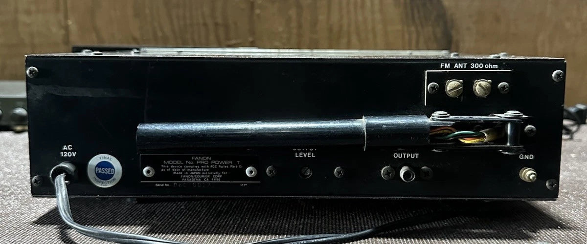 Fanon Pro Power T Professional AM/FM Radio Tuner Made in Japan
