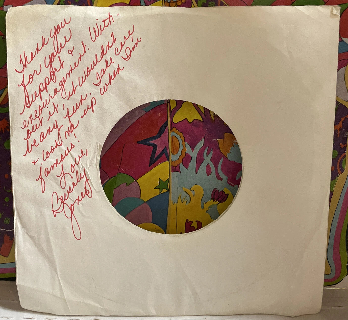 Beverly Jones And Band Autographed 7” Sleeve
