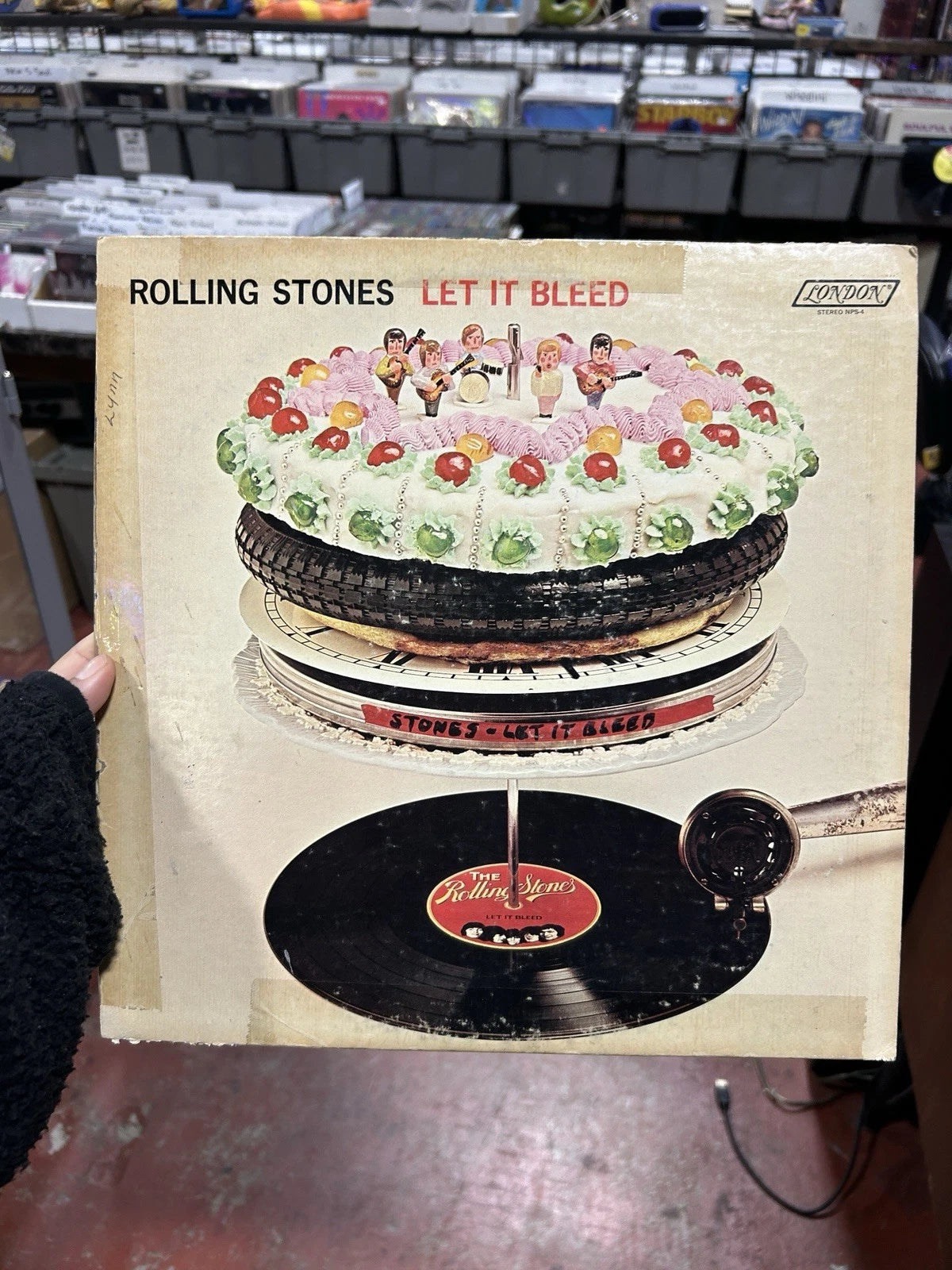 ROLLING STONES Let It Bleed NPS-4 1969 LP First Pressing Vinyl vg+