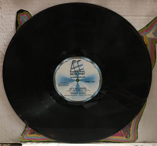 Jermaine Jackson Let’s Get Serious/Je Vous Aime Beaucoup 12” UK Import Record