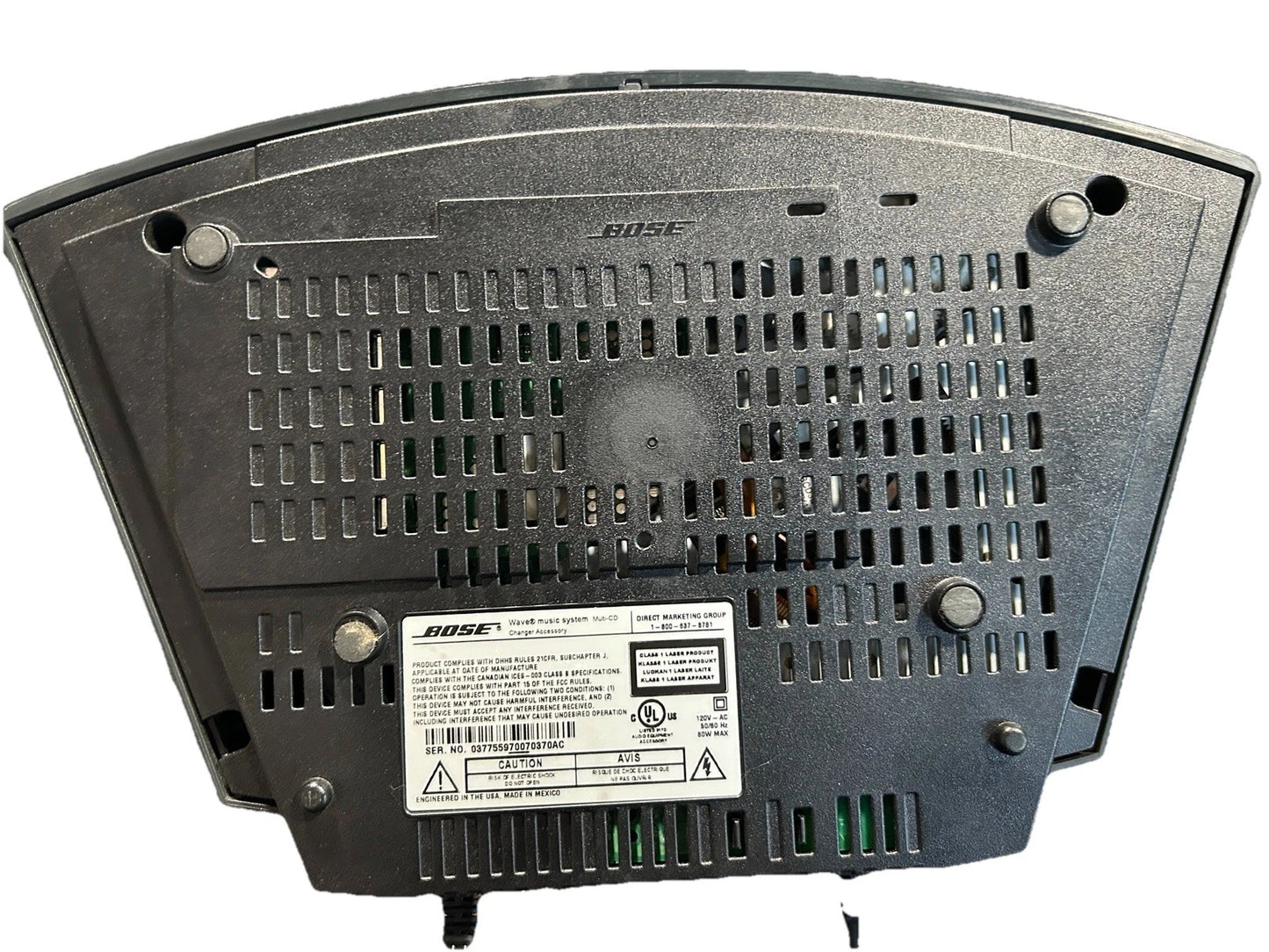 Bose Wave Music System 3-Disc Multi-CD Changer Accessory FOR PARTS/REPAIR