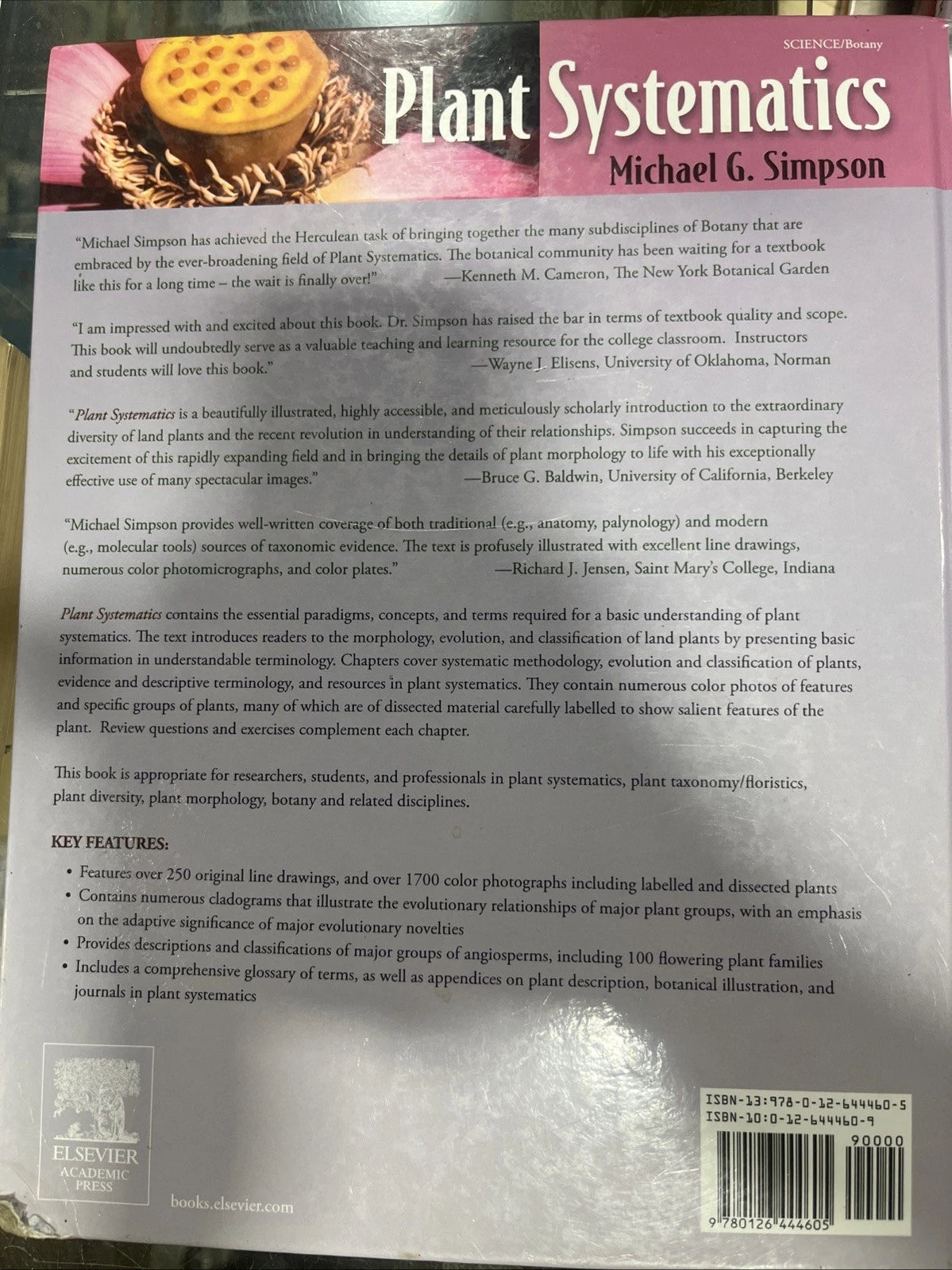 Plant Systematics - Simpson. Hardcover Signed By Author