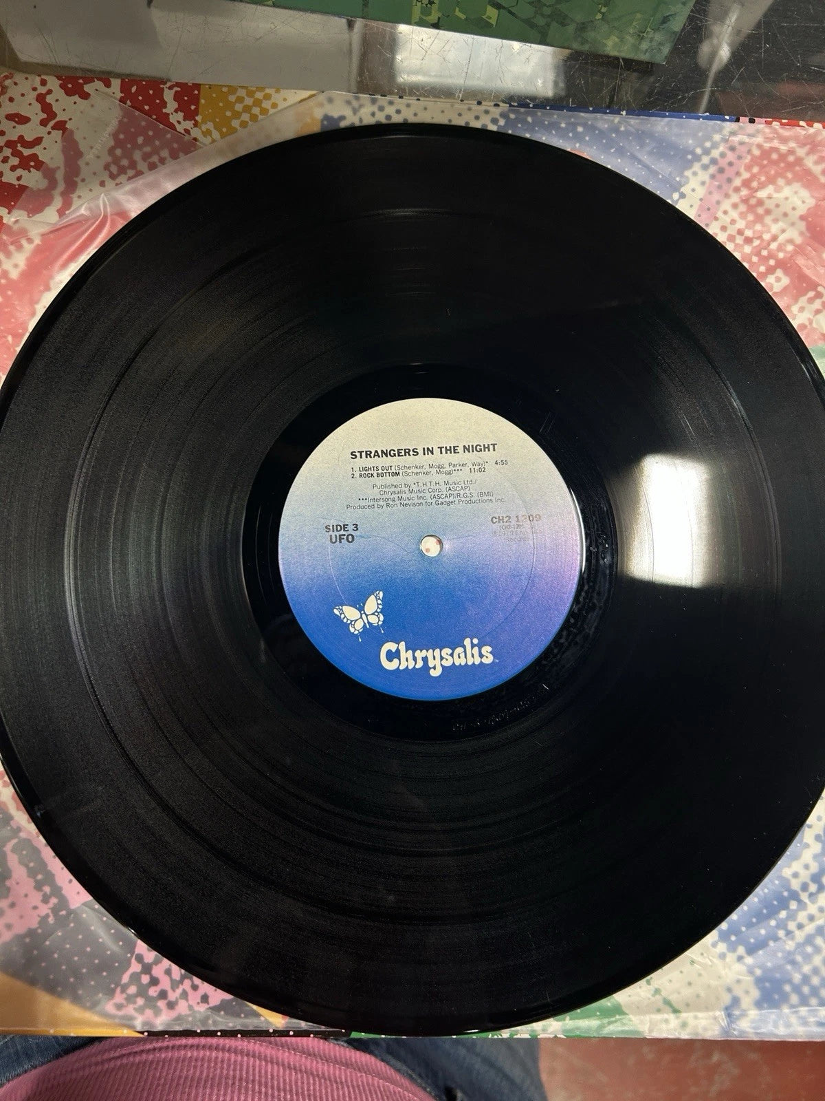 1979 UFO "Strangers In The Night" Vinyl Record LP Chrysalis Records CH2 1209