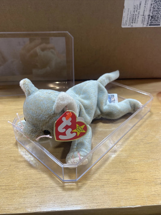 RARE VINTAGE TY Beanie Baby "Scat The Cat" 1999 Retired ☆☆ERRORS☆☆