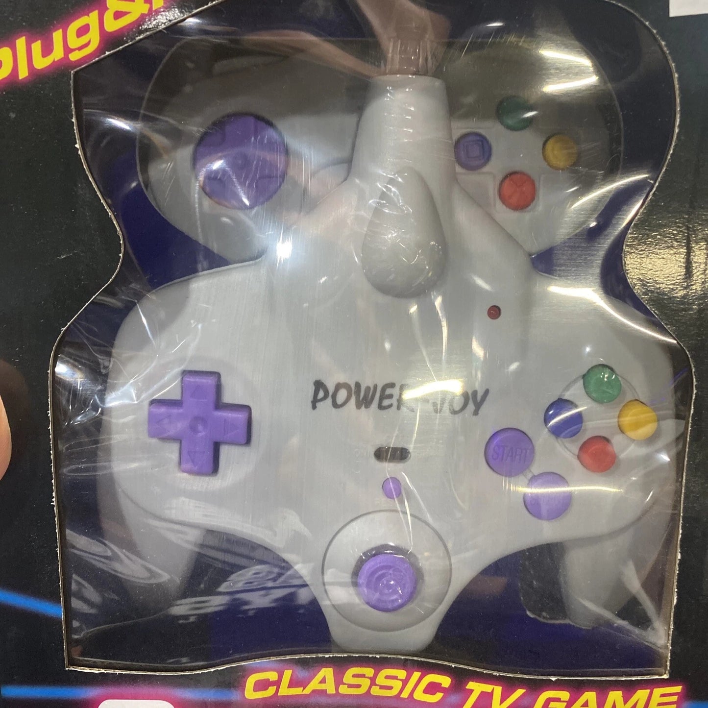 Vtg Power Joy Game Plug & Play 2 Controllers - Complete In Box