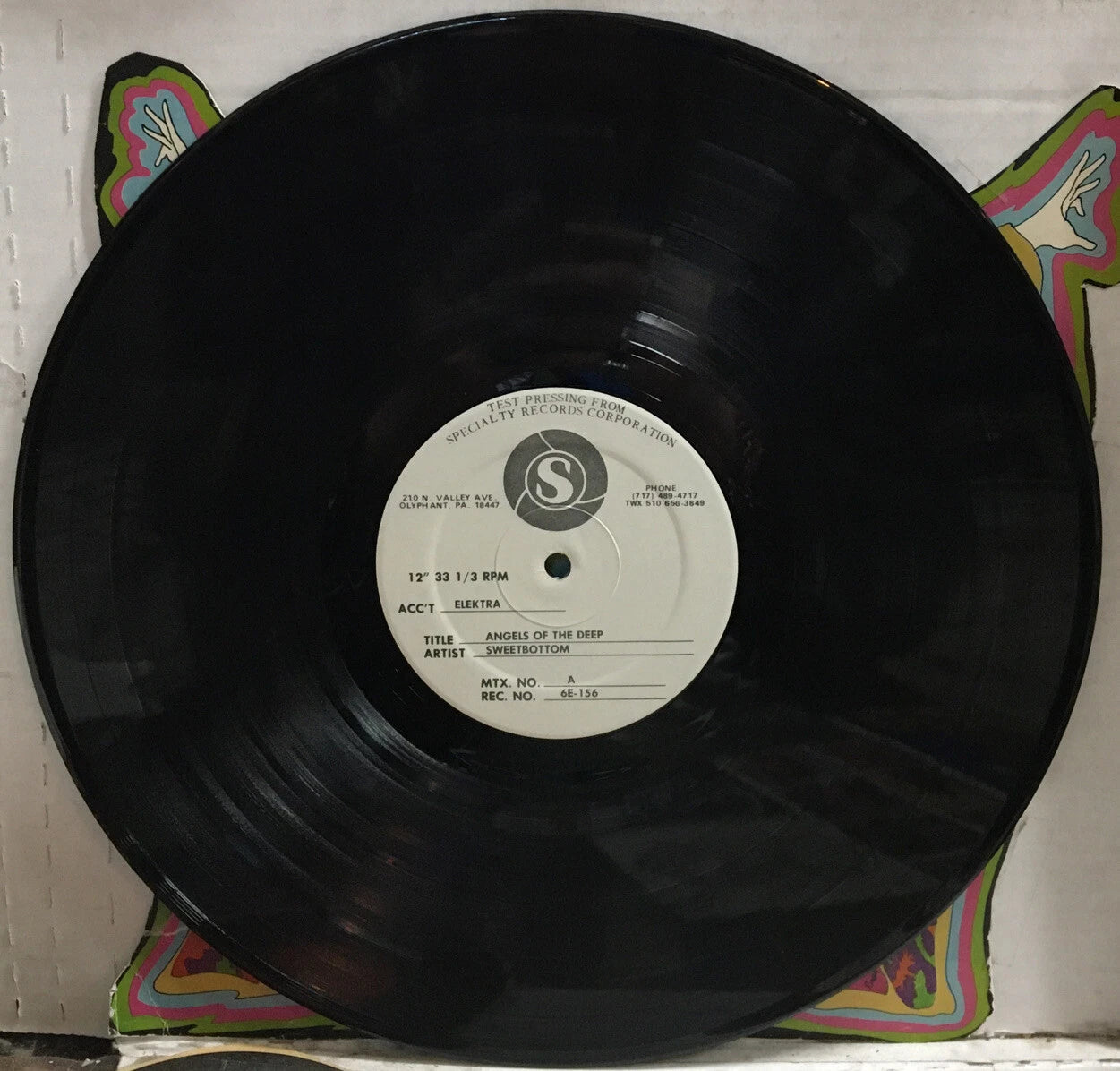 Sweetbottom Angels Of The Deep Test Pressing Record