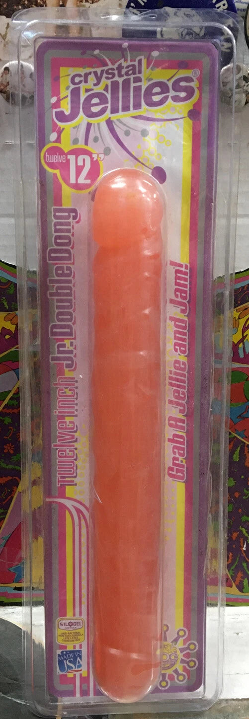 Doc Johnson Crystal Jellies 12" Jr. Double Dong