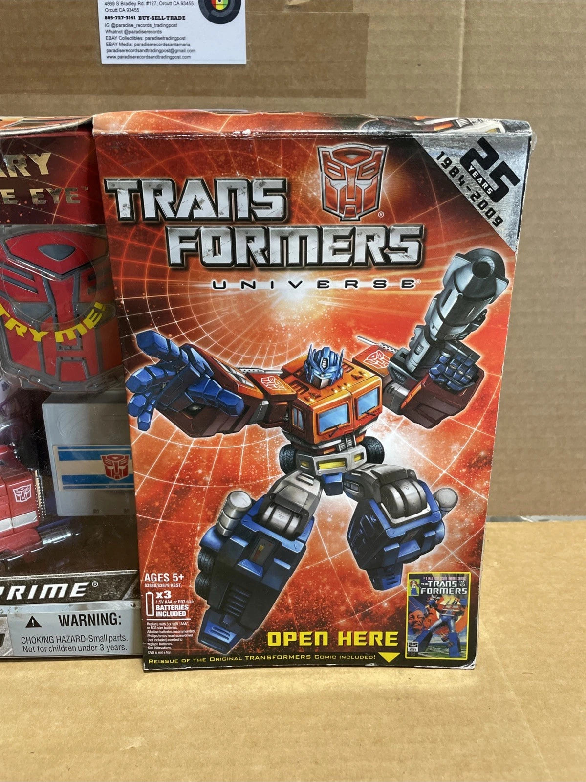 Hasbro Transformers Universe: 25th Anniversary Optimus Prime Box has Wear