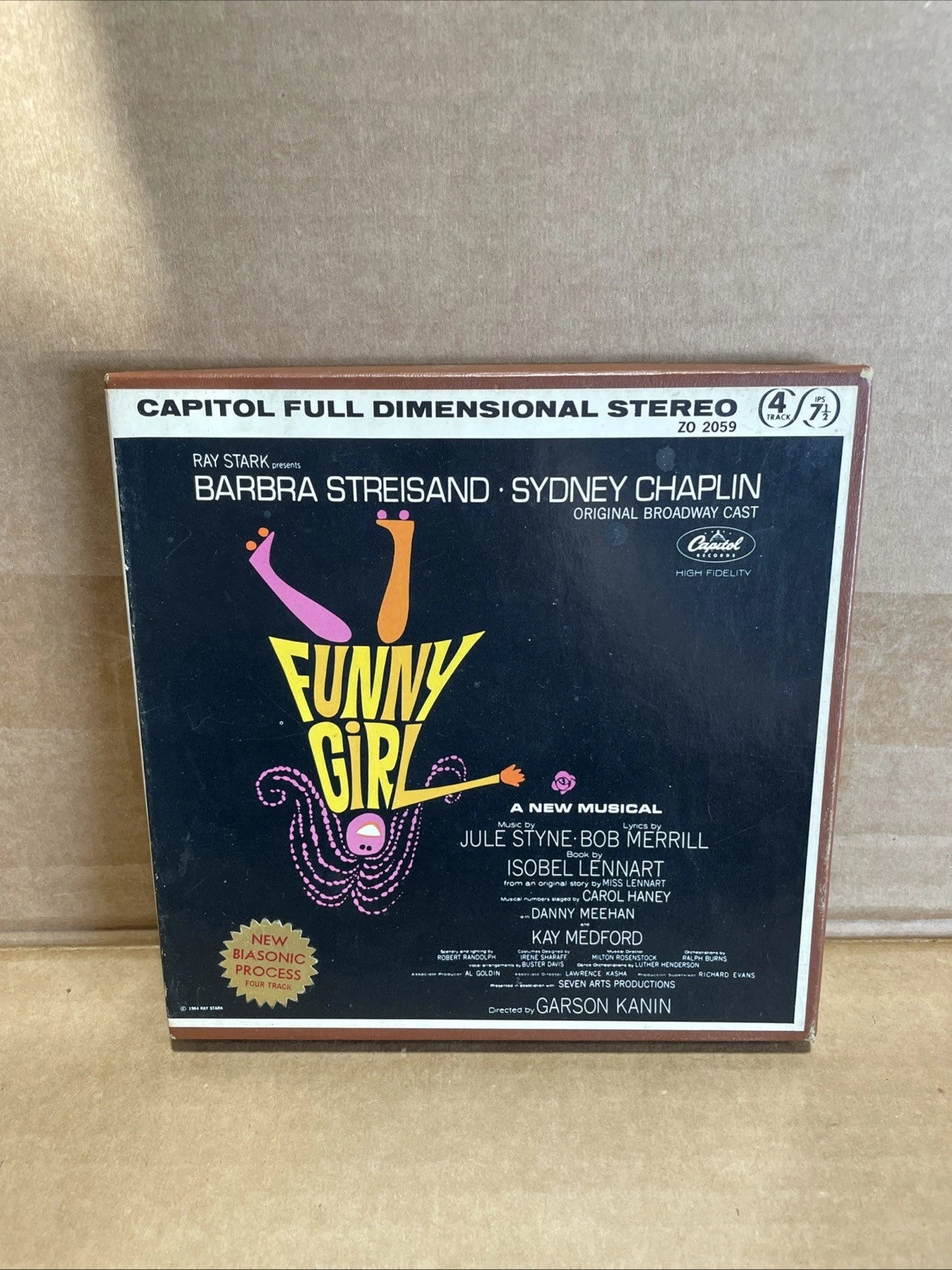 Funny Girl ~ Barbra Streisand - Reel To Reel Tape- 4 track Capitol ZO 2059 vg+
