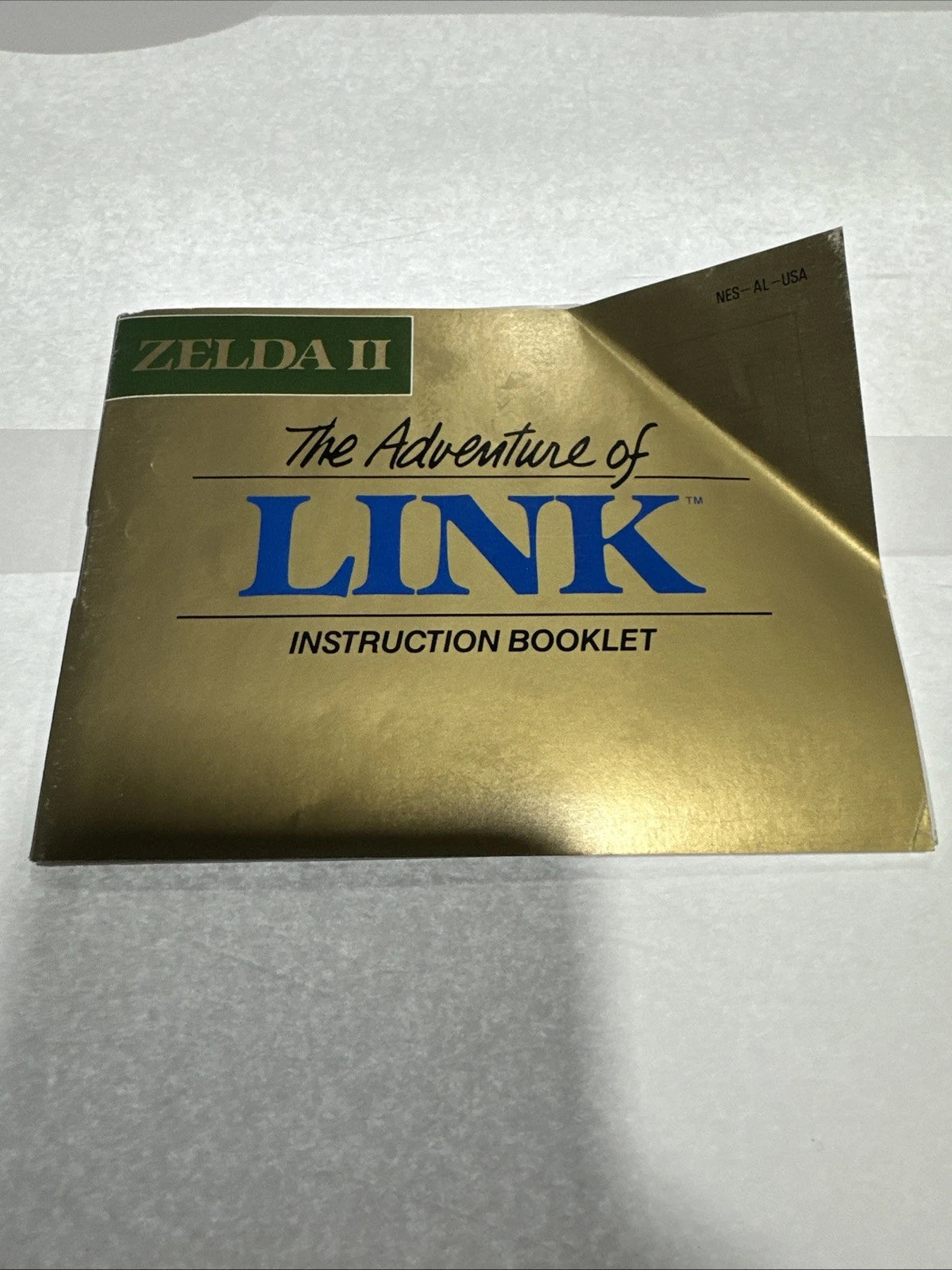 Legend of Zelda II: The Adventure of Link (NES) gold cart w/ manual TESTED