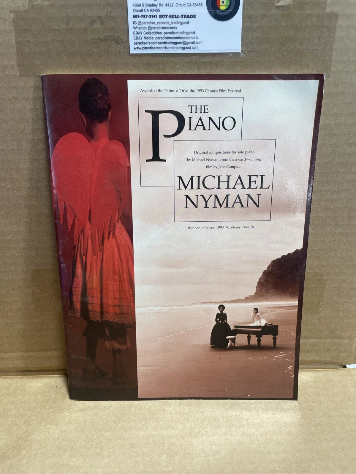 The Piano Movie Music by Michael Nyman Piano Solo Advanced Sheet Music Book