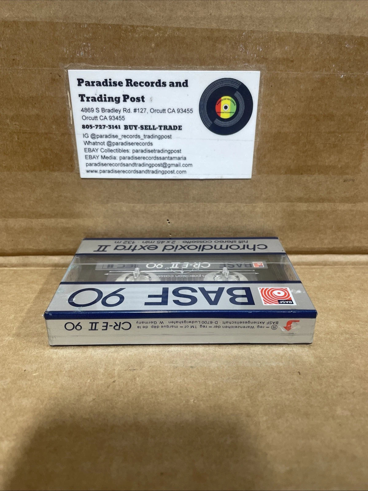 BASF CR-E II Chromdioxid Extra II 90 MIN High Bias CrO2 Cassette Tape