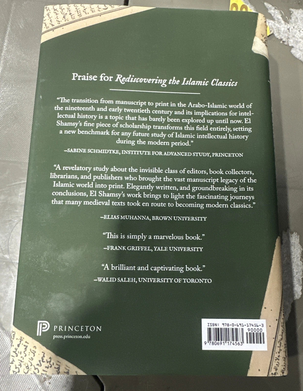 Ahmed El Shamsy Rediscovering the Islamic Classics (Hardback)