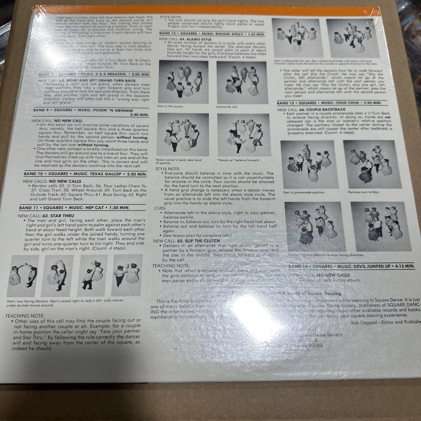 BOB RUFF JACK MURTHA THE FUNDAMENTALS OF SQUARE DANCING LEVEL 3 VINYL LP 6003