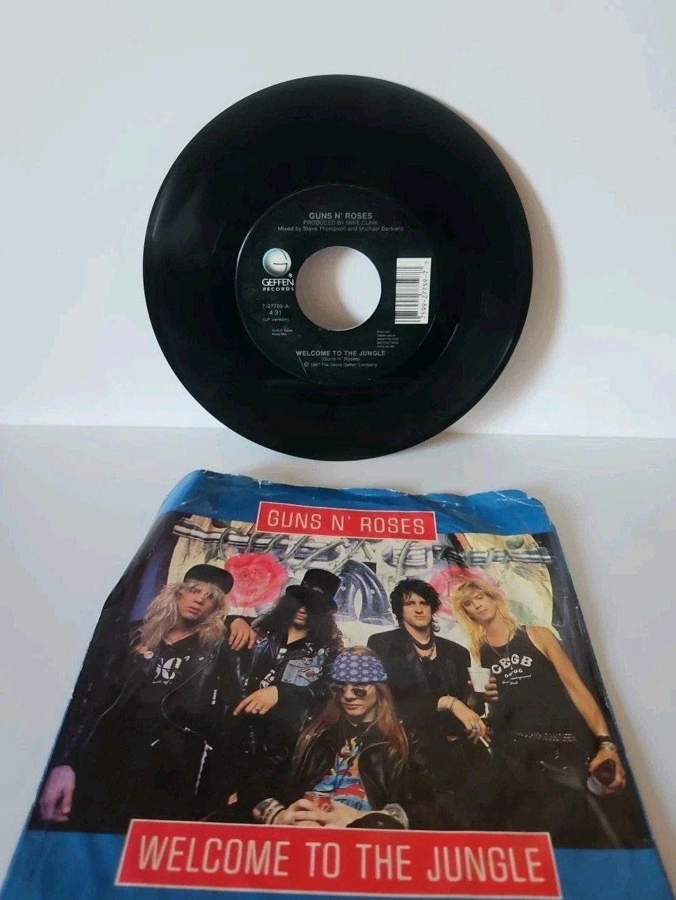 7" Guns N' Roses Welcome To The Jungle 1988 Geffen Records 7-27759 45RPM