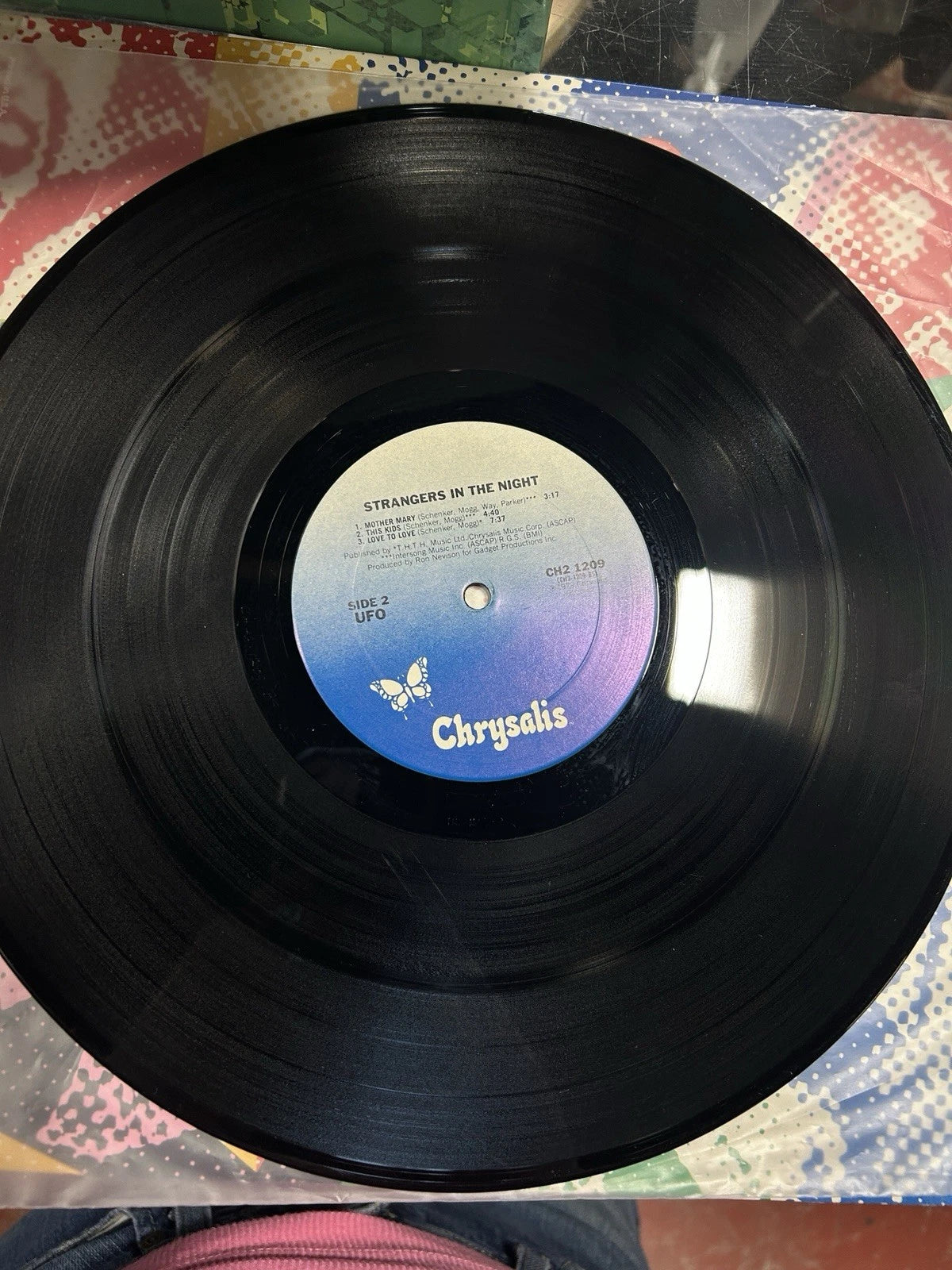 1979 UFO "Strangers In The Night" Vinyl Record LP Chrysalis Records CH2 1209