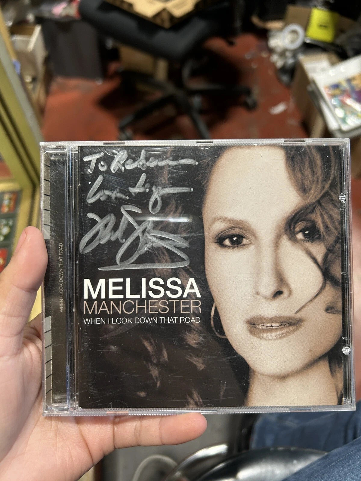 Melissa Manchester When I Look Down That Road Autographed CD