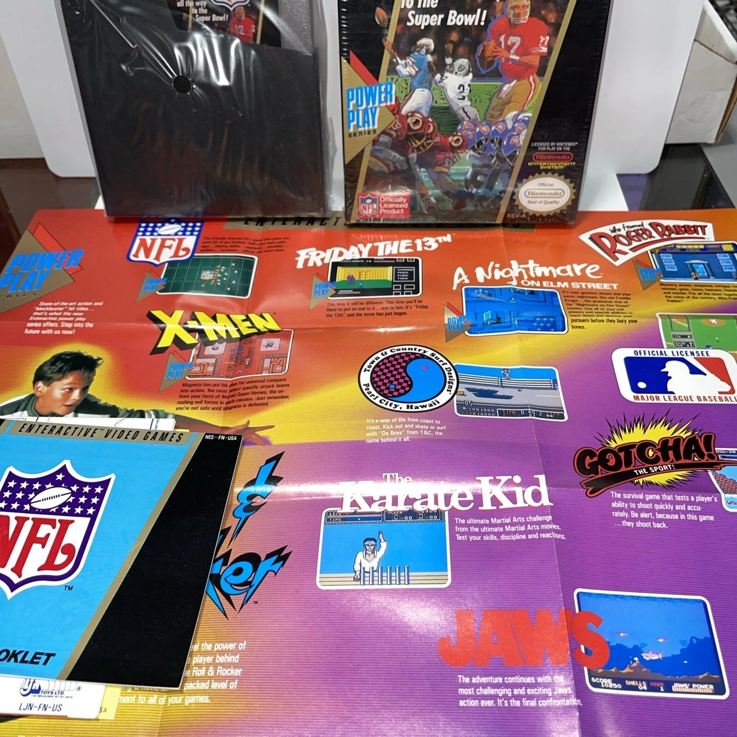 NFL Football (Nintendo Entertainment System, 1989) NES CIB MINT RARE VINTAGE