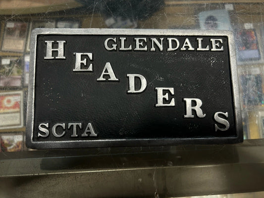 Headers Glendale SCTA Car Club Plaque
