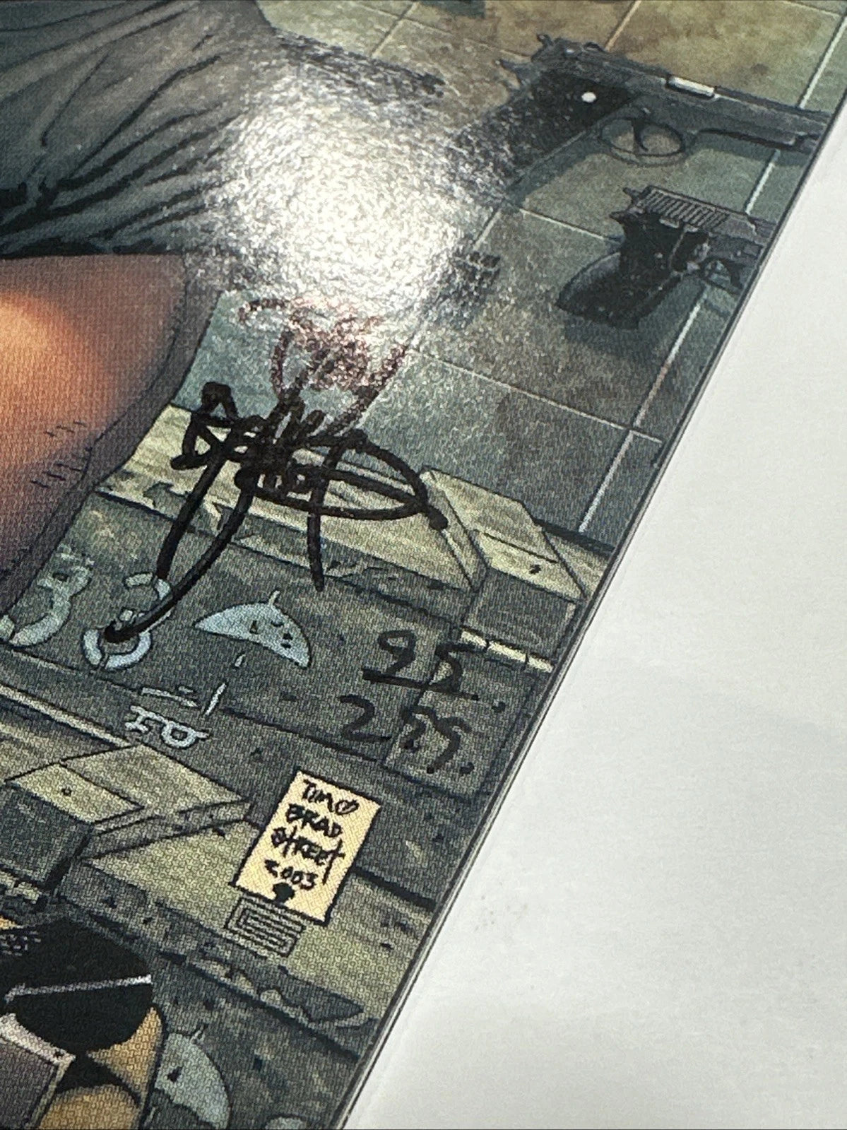 2004 Marvel Max Comics The Punisher Lewis LaRosa Signed By Tim Bradstreet