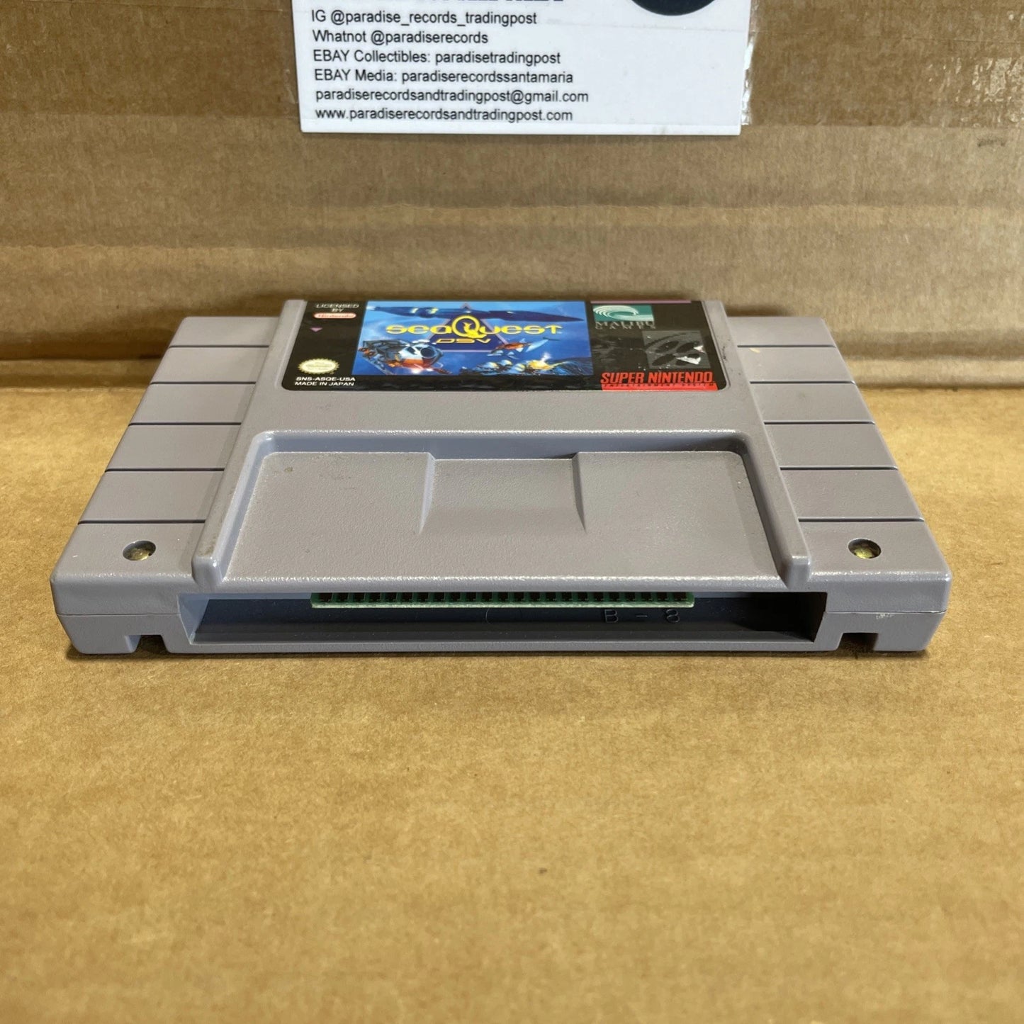 SeaQuest DSV (Super Nintendo SNES) Cartridge Clean Tested Authentic