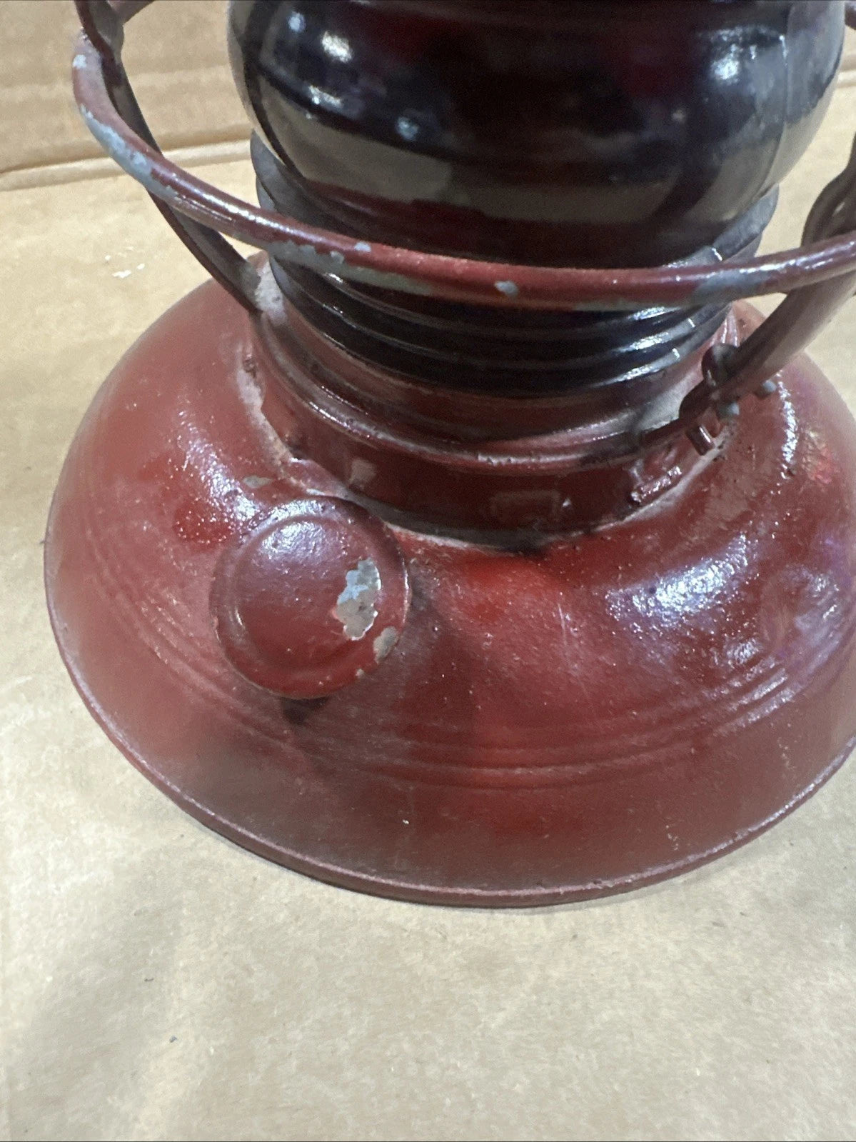 Vintage EmburyLantern No. 40 Traffic Gard Warsaw USA Embury No 40 Red Globe Orig