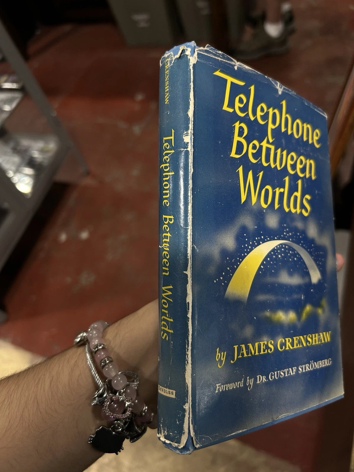 Telephone Between Worlds by James Crenshaw (Hardcover DJ) 1950 Spirits Occult