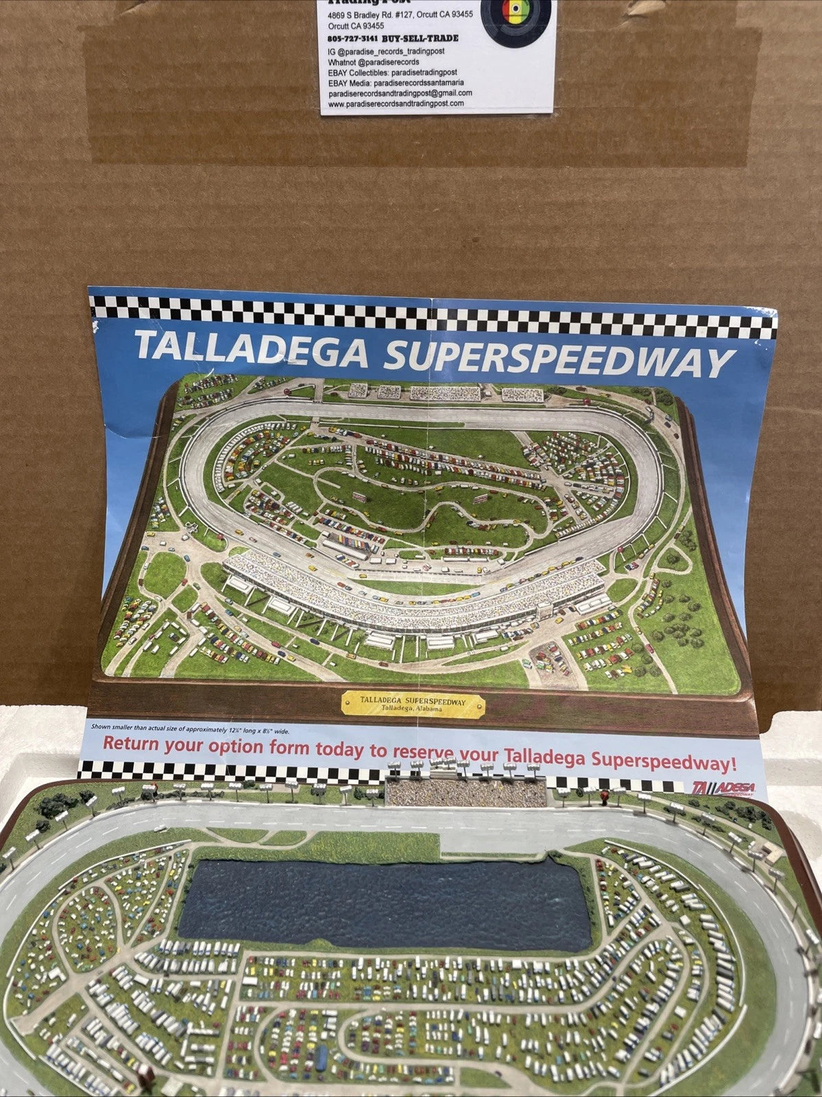 Danbury Mint Daytona International Speedway Florida Beach Diorama Model