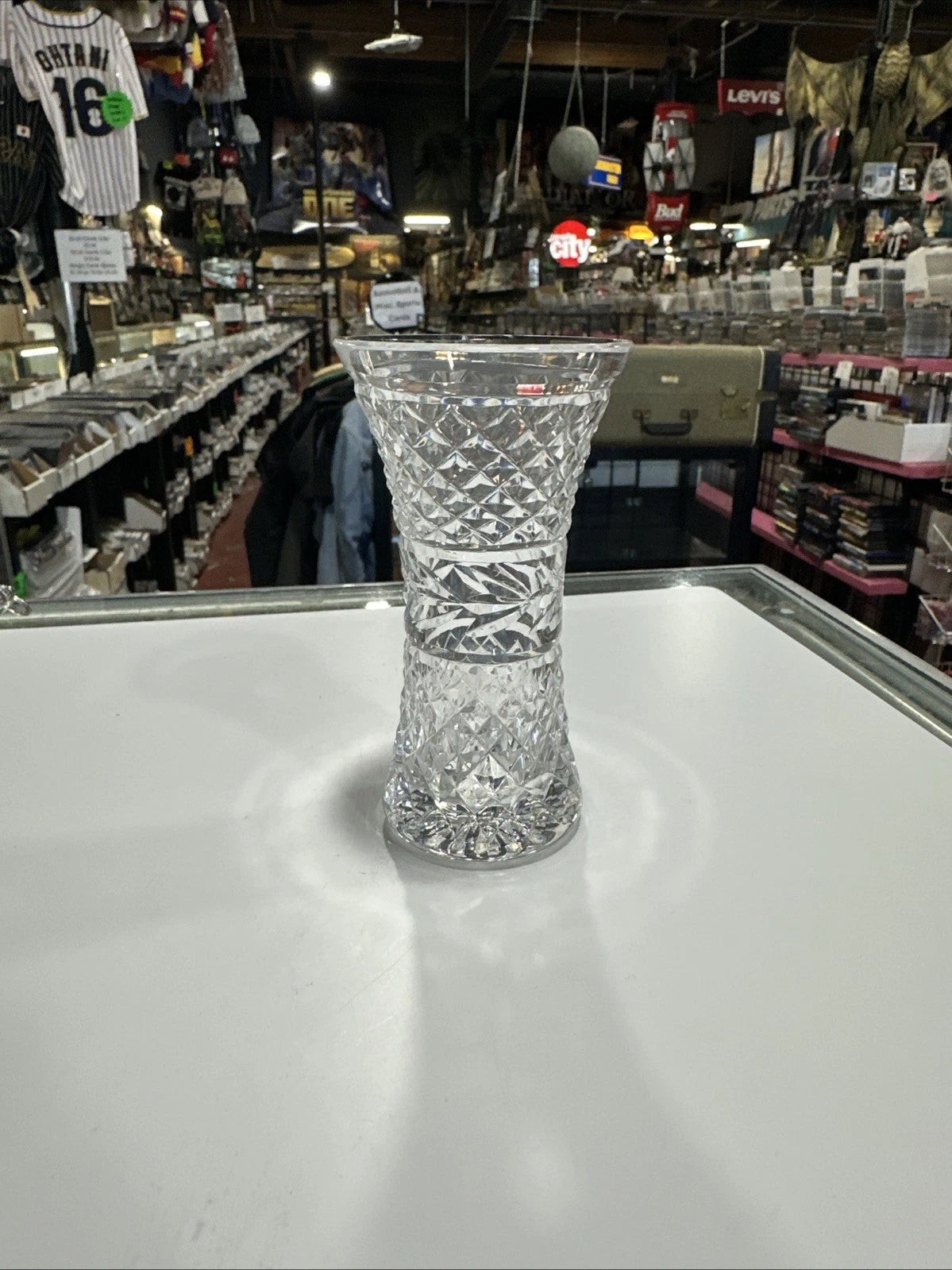 Waterford Crystal: Vintage 6" Glandore Flower Vase Hand Blow Cut Glass Signed