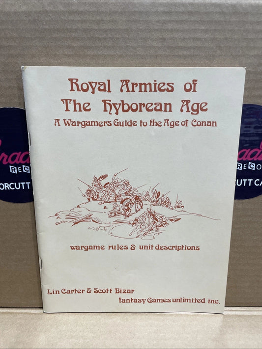 Royal Armies Of The Hyborean Age by Lin Carter & Scott Bizar 1975 Authentic