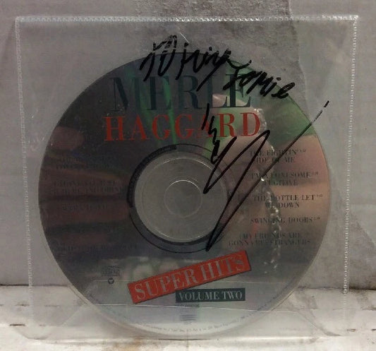 Merle Haggard Super Hits Vol.Two Autographed CD