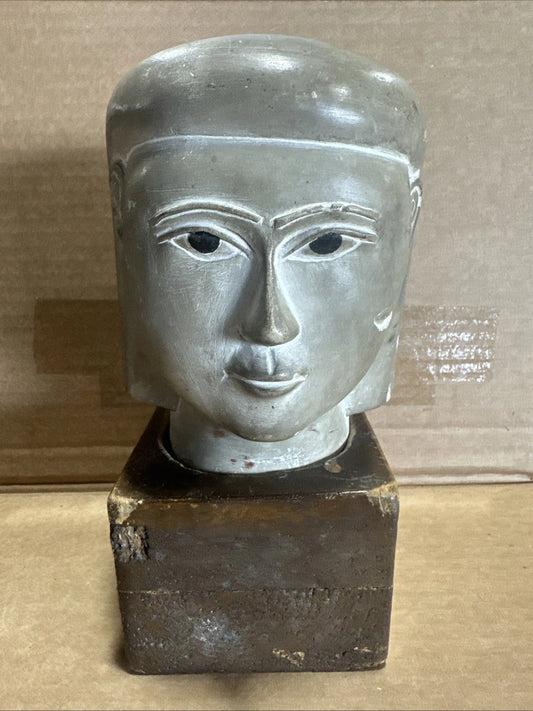 Unknown Era Egyptian Head Possibly Nefertari Head Sculpture