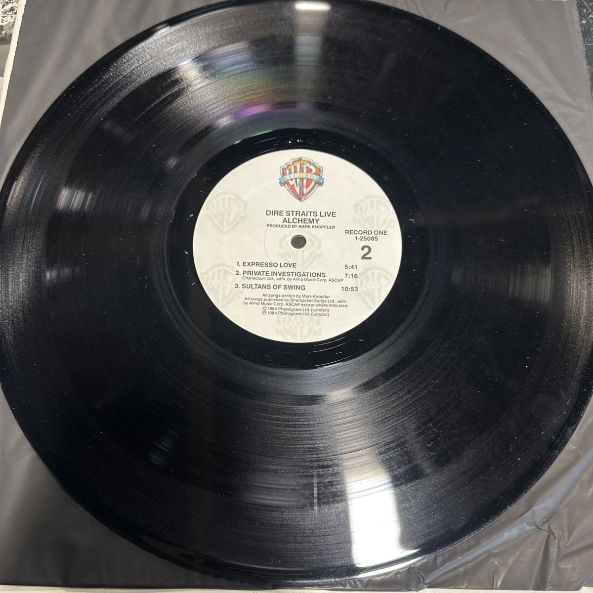 Dire Straits Alchemy Live 1984 Quiex II Limited Edition Virgin Black Vinyl promo