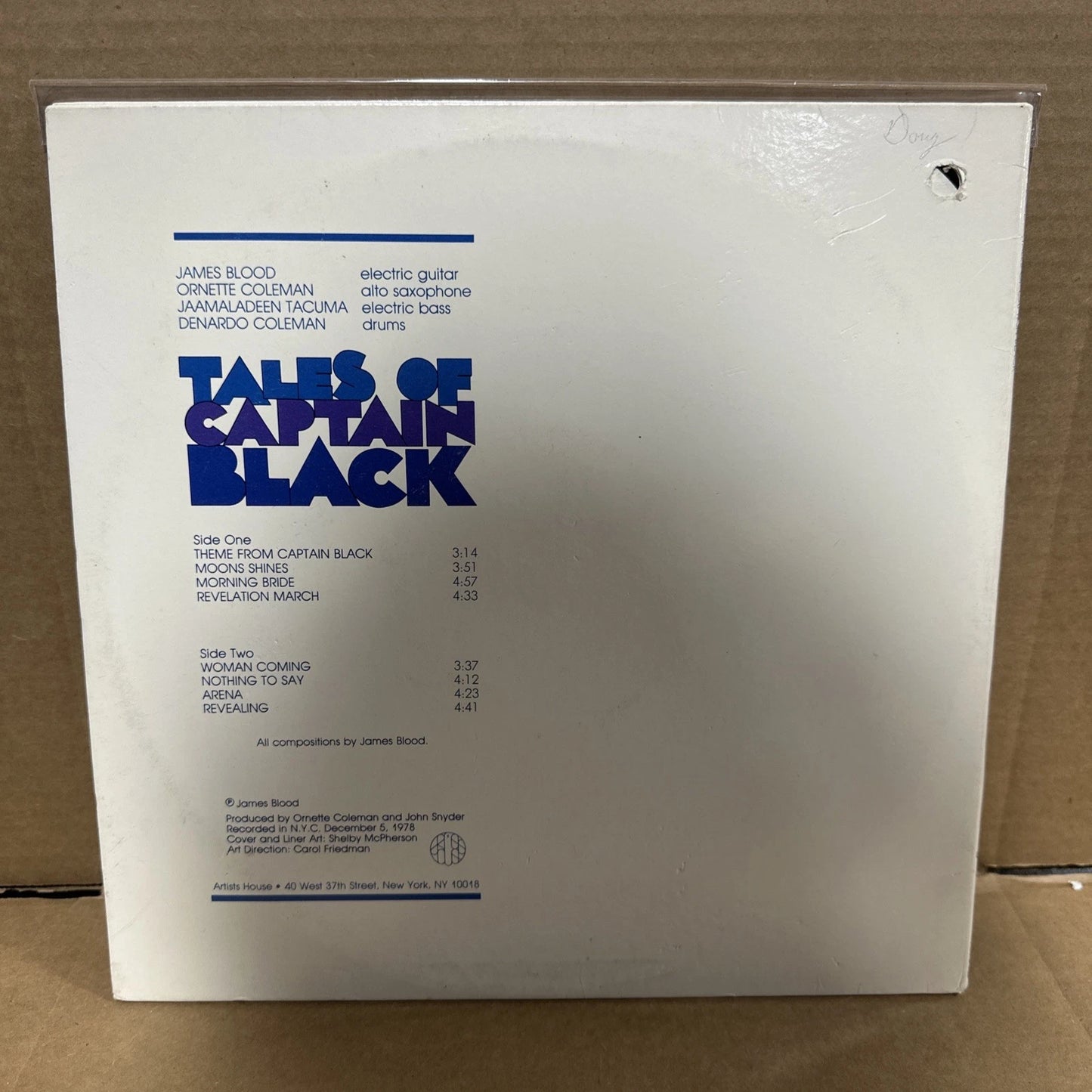 James Blood Ulmer - Tales Of Captain Black (LP) vg+