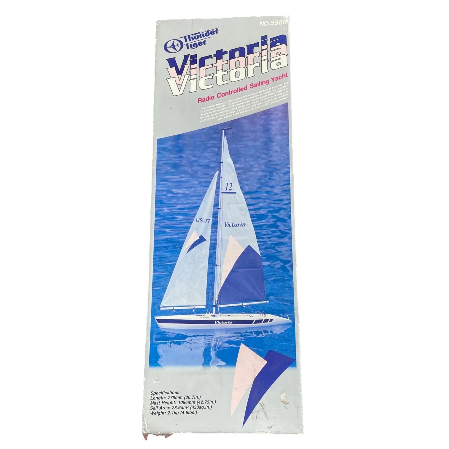 THUNDER TIGER "VICTORIA" NO. 5556 MODEL SAILBOAT IN BOX NOT BUILT W MANUAL