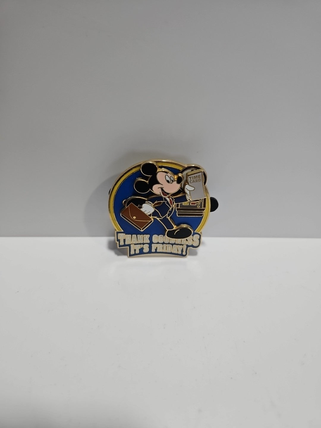 Disney Mickey PinThank Goodness it's Friday Business Suit Timecard First Release