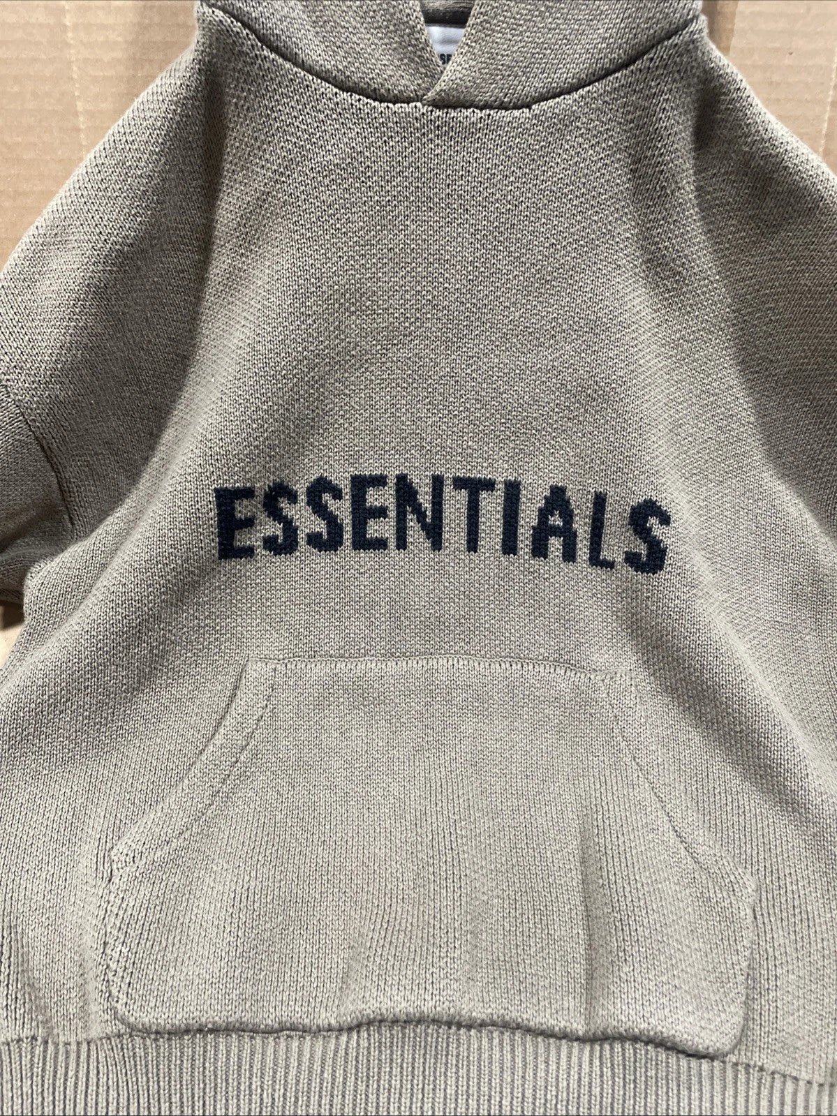 Fear Of God Essentials Knit Pullover Amber Hoodie Men’s Size XXS