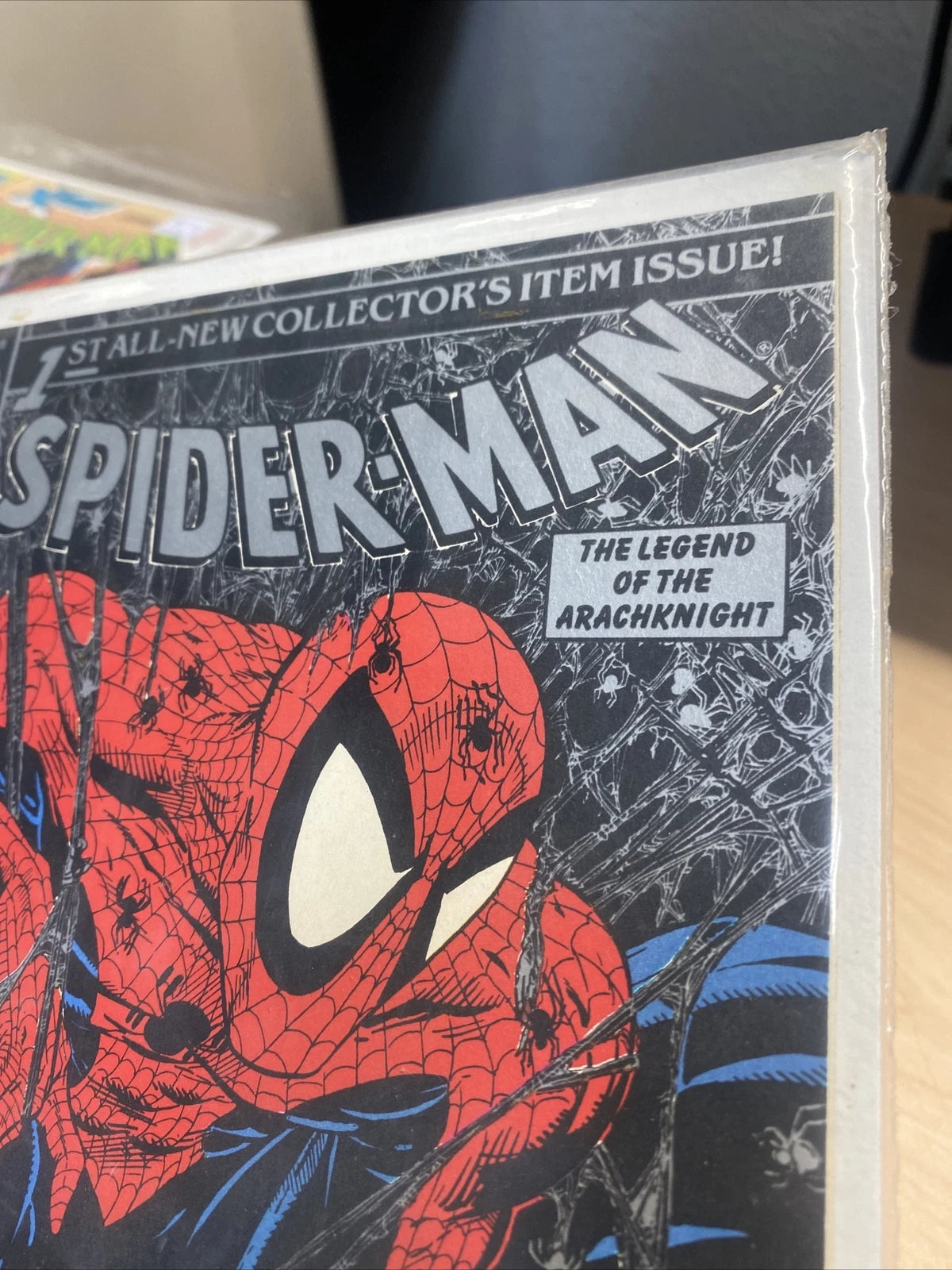 Spider-Man #1 Aug 1990 Silver & Black Cover NM Vintage Comic