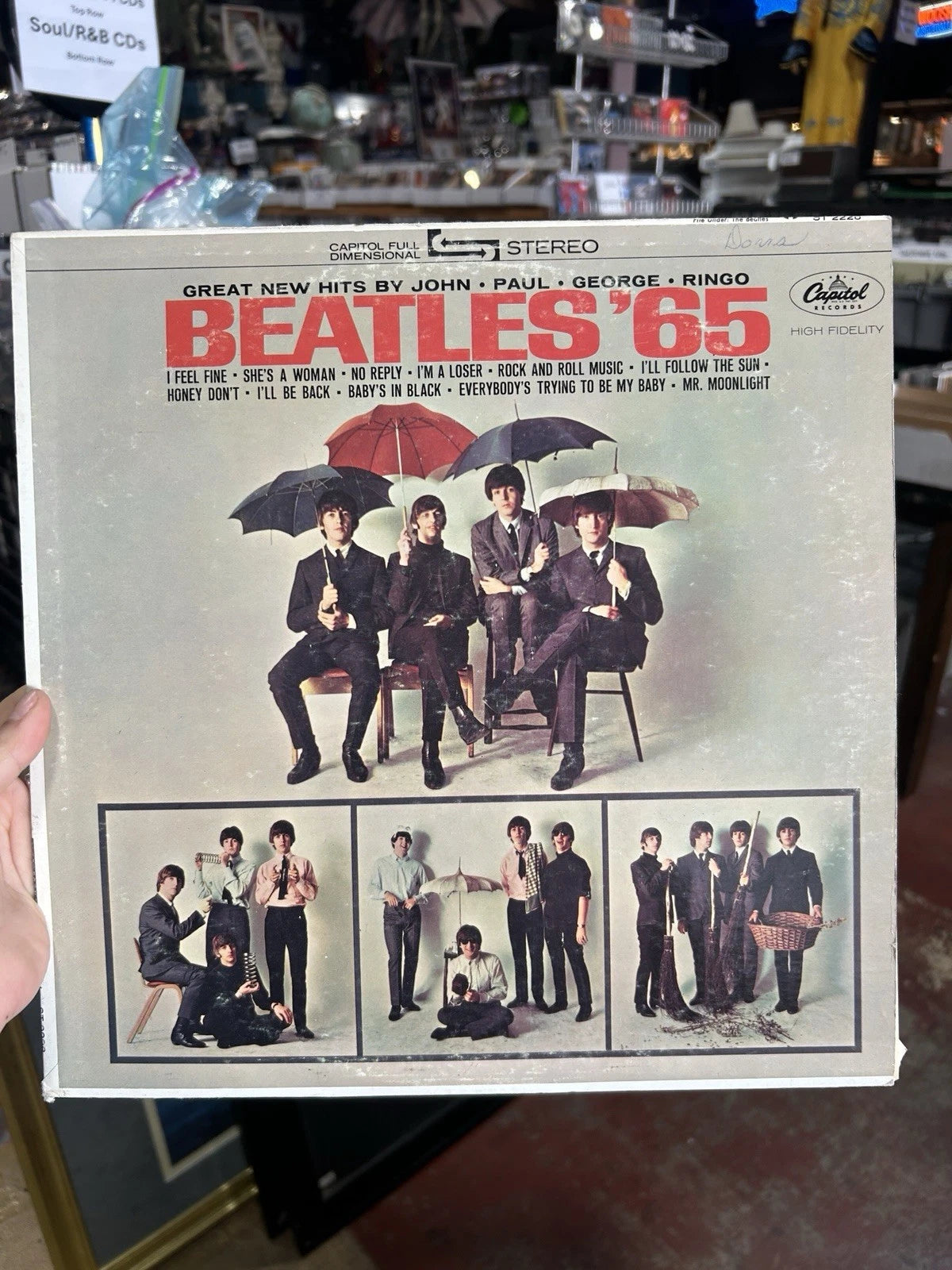 THE BEATLES '65 LP ST 2228 Original 1964 Los Angeles Pressing VG+