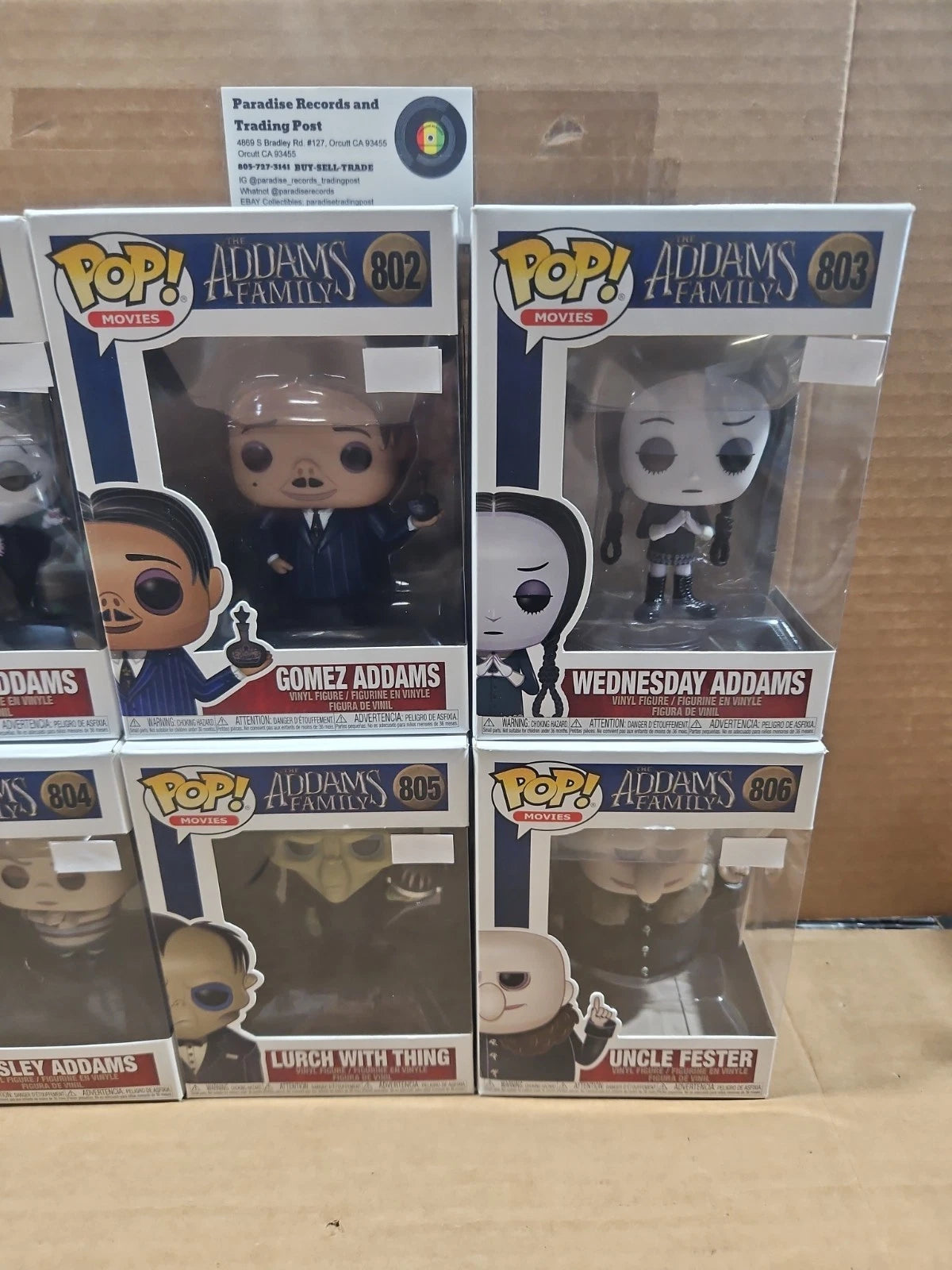 Funko Pop Movies! Addams Family #801-#806 Funko Pops Lot Of 6