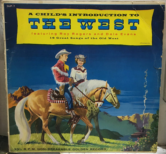 A Childs Introduction To The West Roy Rogers Autographed Record GLP-7