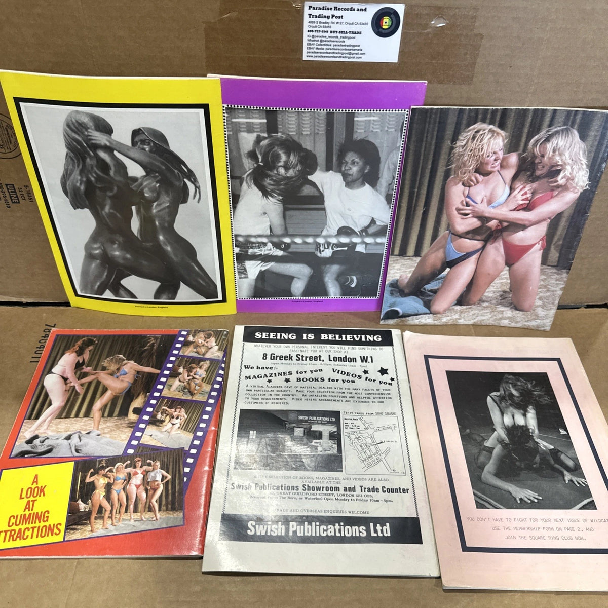 11 Vintage Fighting Gals Monthly Magazines Wildcats Women Wrestling Combat Girls