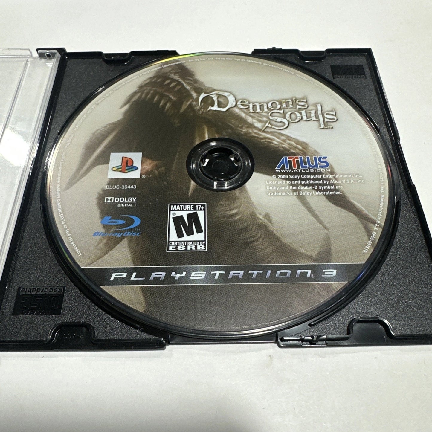 Demon's Souls [Greatest Hits] (Sony PlayStation 3 PS3, 2009) Disc Only