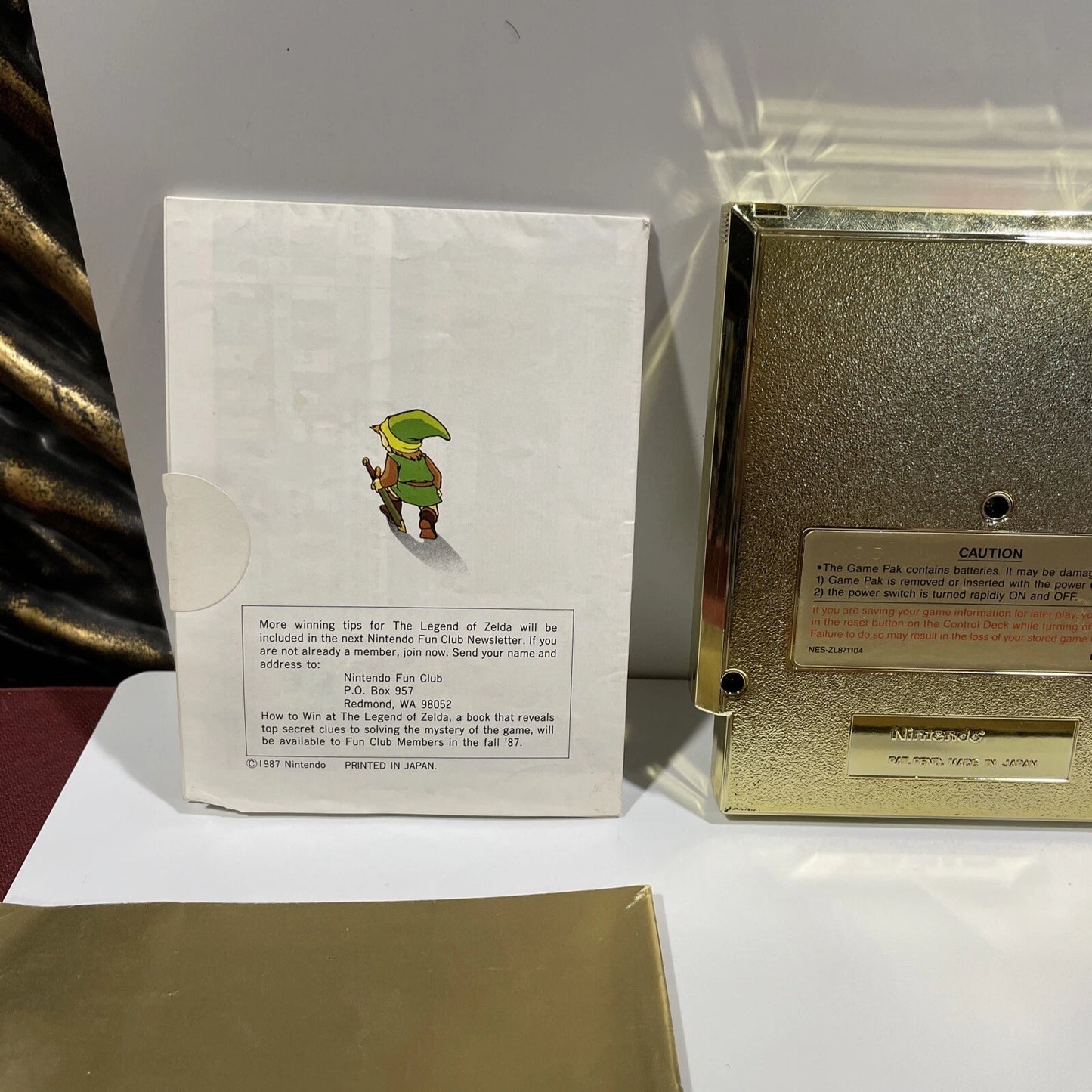 The Legend of Zelda Nes Nintendo Complete in Box w/ Map