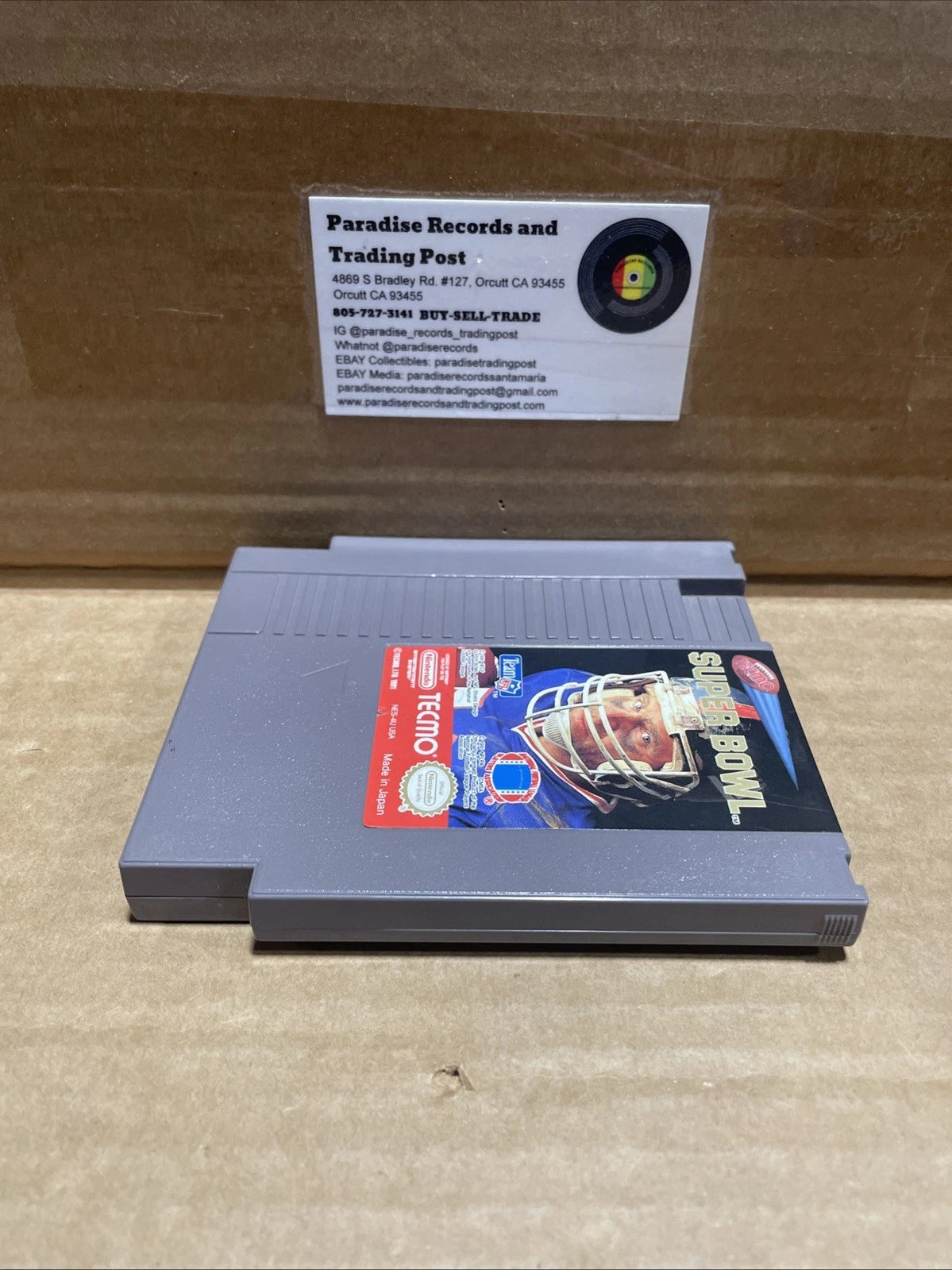 Nintendo NES Tecmo Super Bowl (Cleaned, Tested & Working)