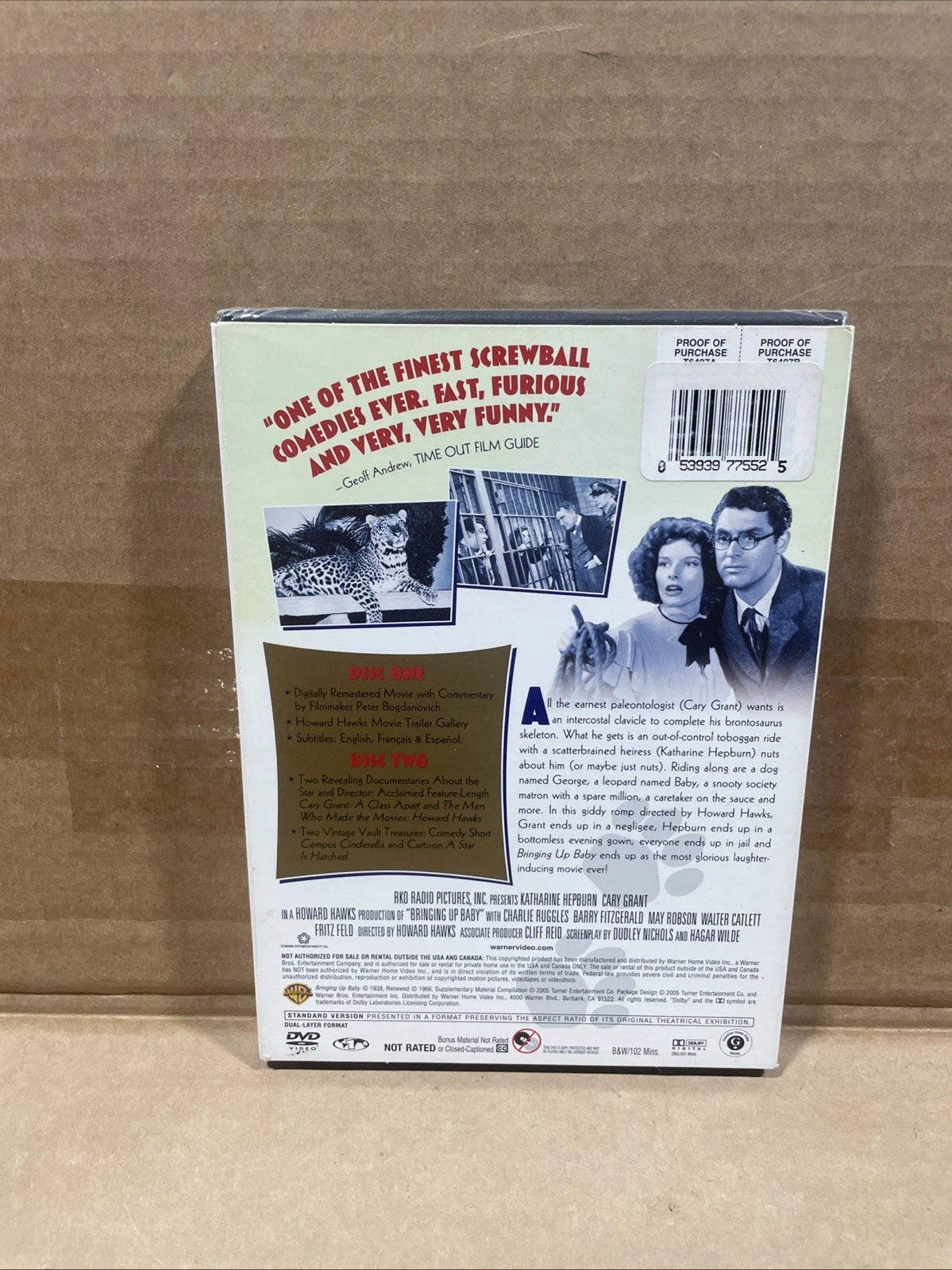 Bringing Up Baby DVD 2005 2-Disc Set Special Edition Katharine Hepburn New